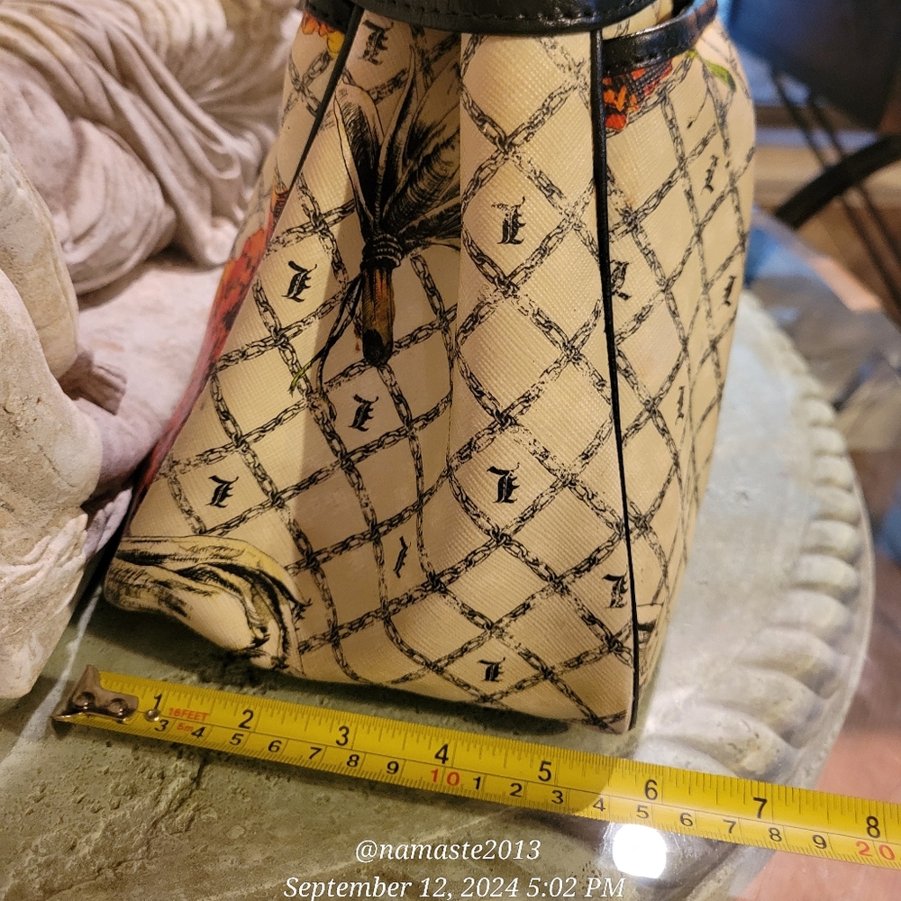 L.A.M.B. by Gwen Stefani Richmond Marigold Satchel Leather PVC Designer Bag #43] - Picture 10 of 17